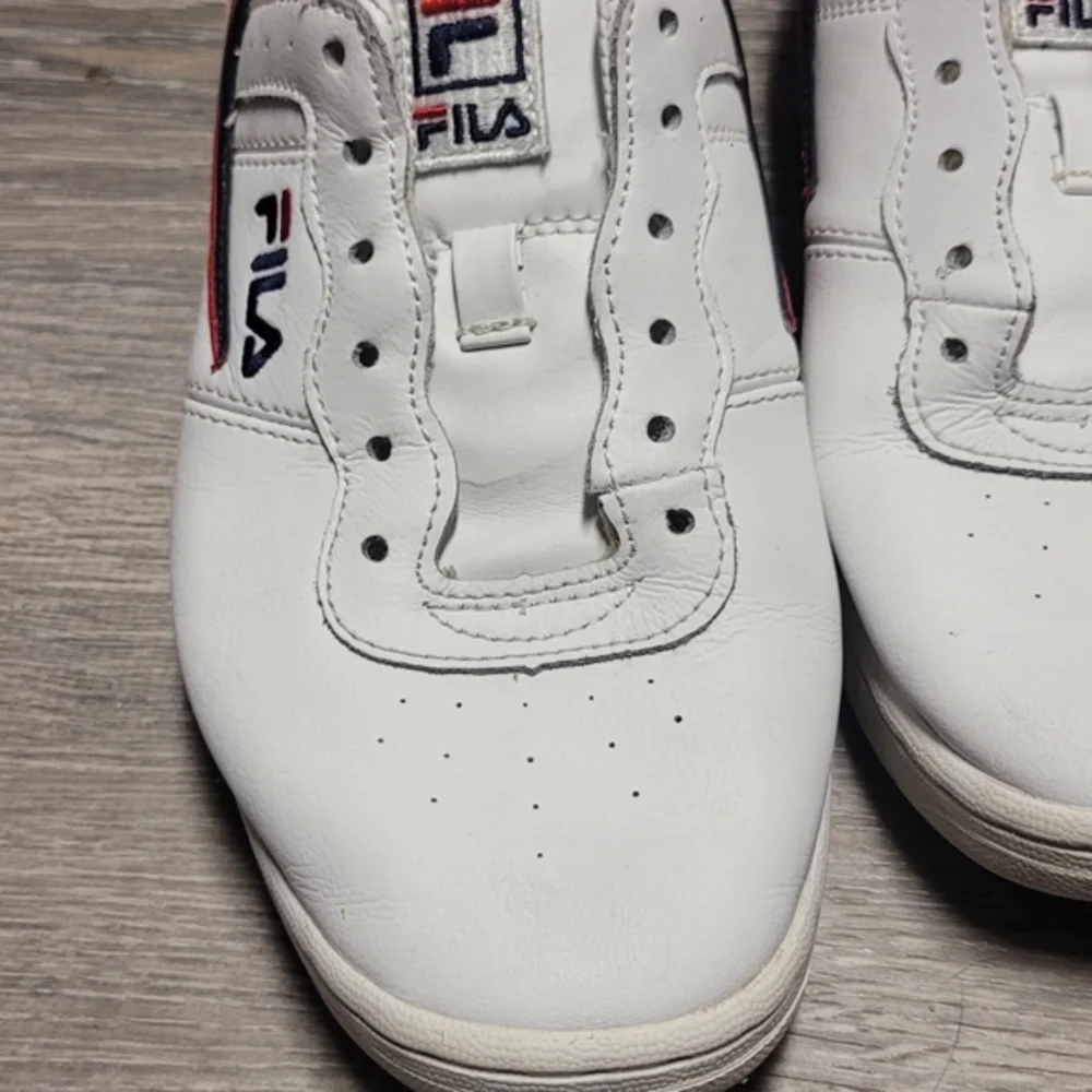 Fila Women's Original Fitness Athletic Sneakers White‎ Blue Red Size 7½